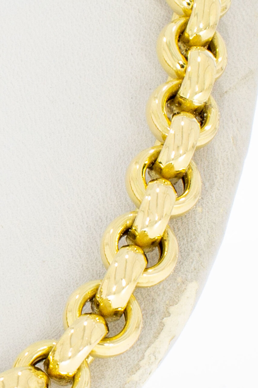 18 Karaat gouden Jasseron halsketting - 45,2  cm