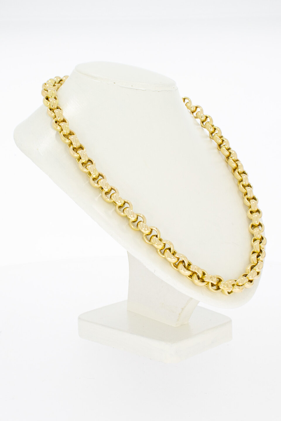 14 karaat gouden Jasseron halsketting - 45 cm