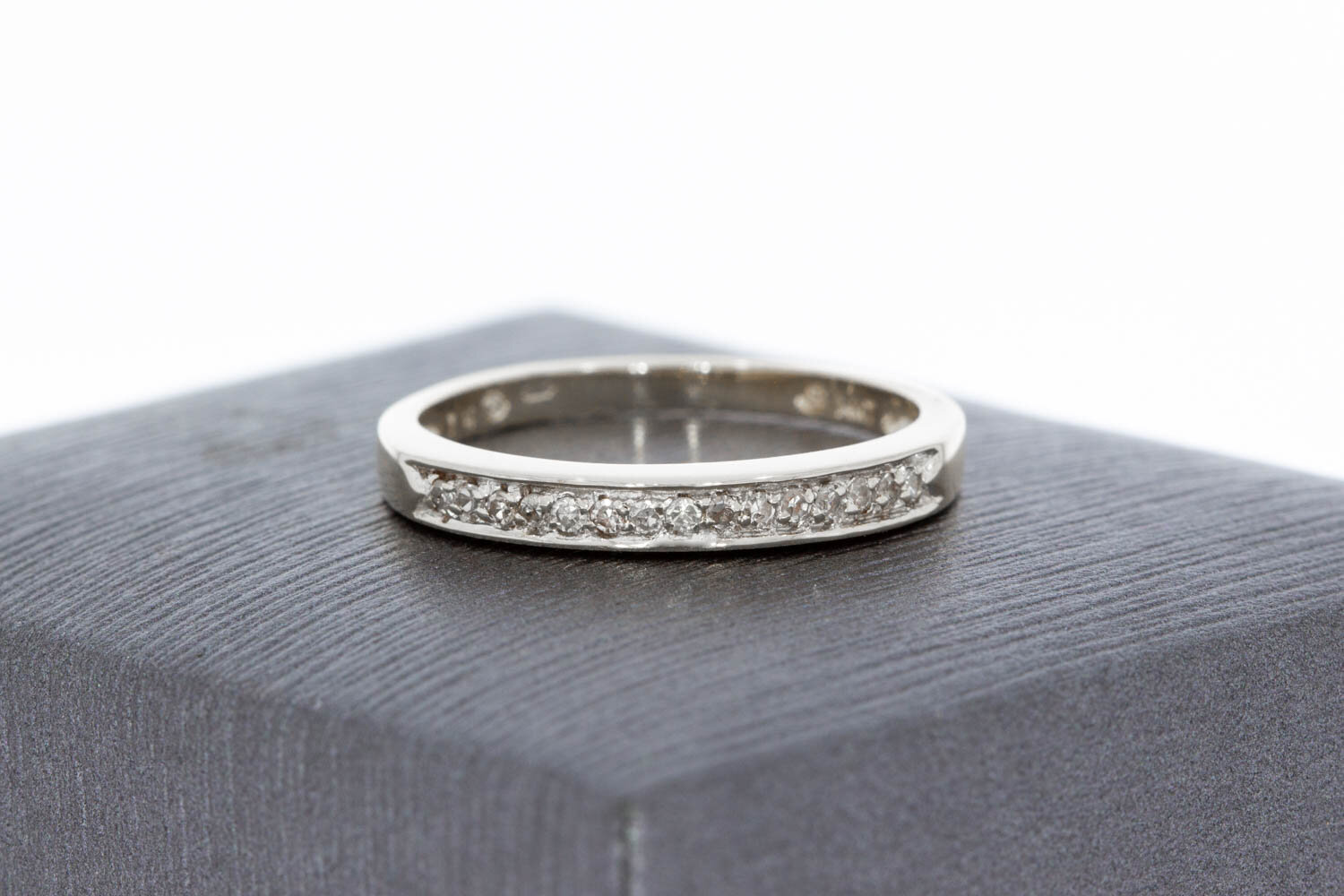 Diamant ring 14 karaat goud - 17,1 mm