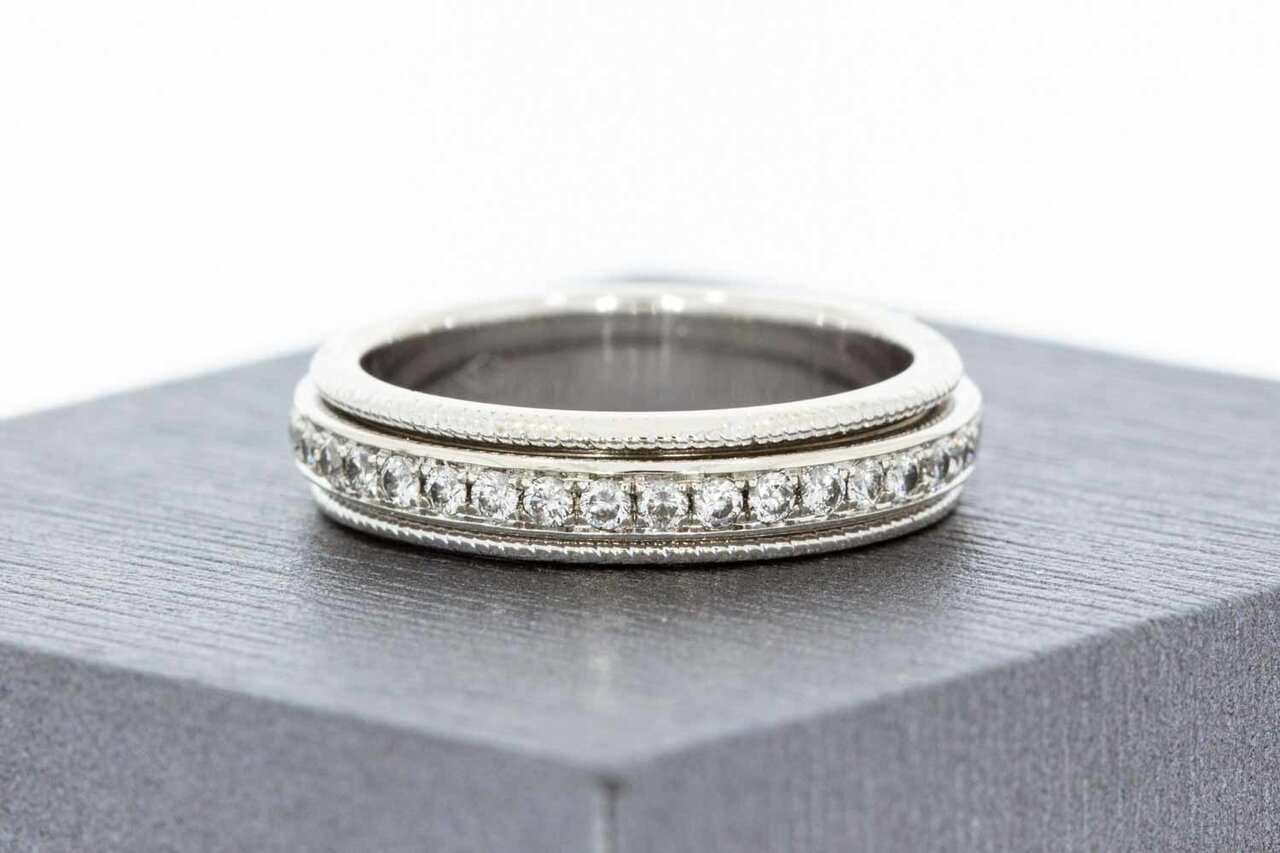Alliance Diamant ring 18 Karaat goud - 16,6 mm