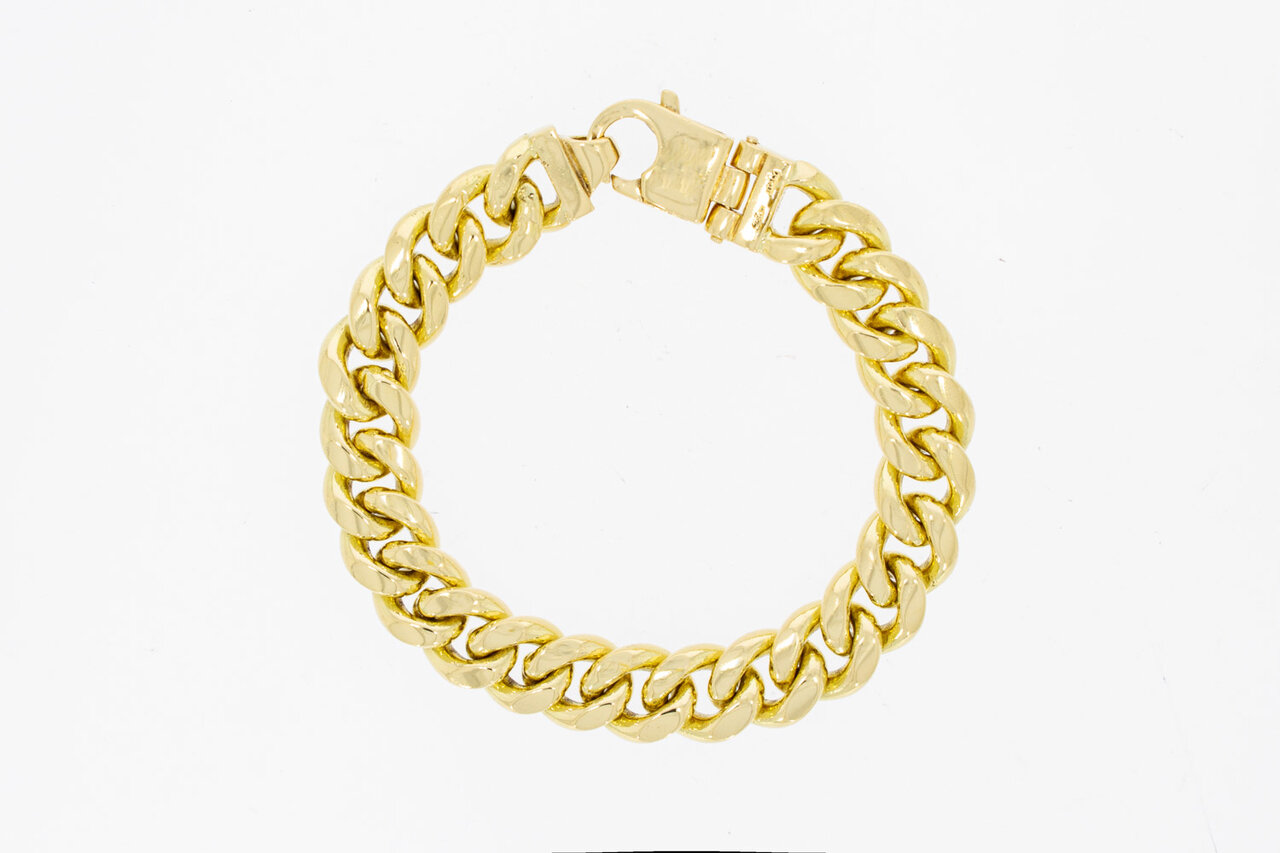 18 Karaat gouden heren armband - 20,9 cm