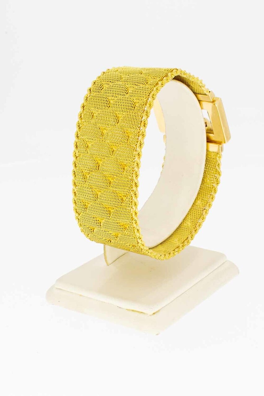 18 karaat Gevlochten gouden armband - 19,5 cm