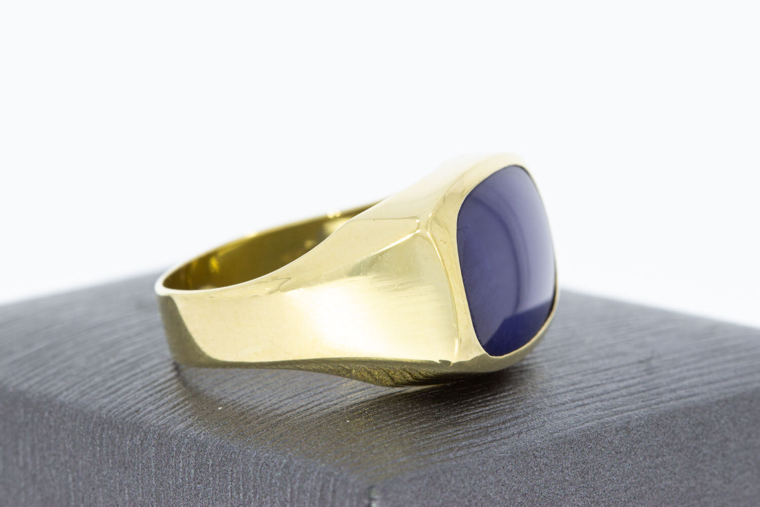 14 Karaat gouden Statement saffier ring - 20 mm