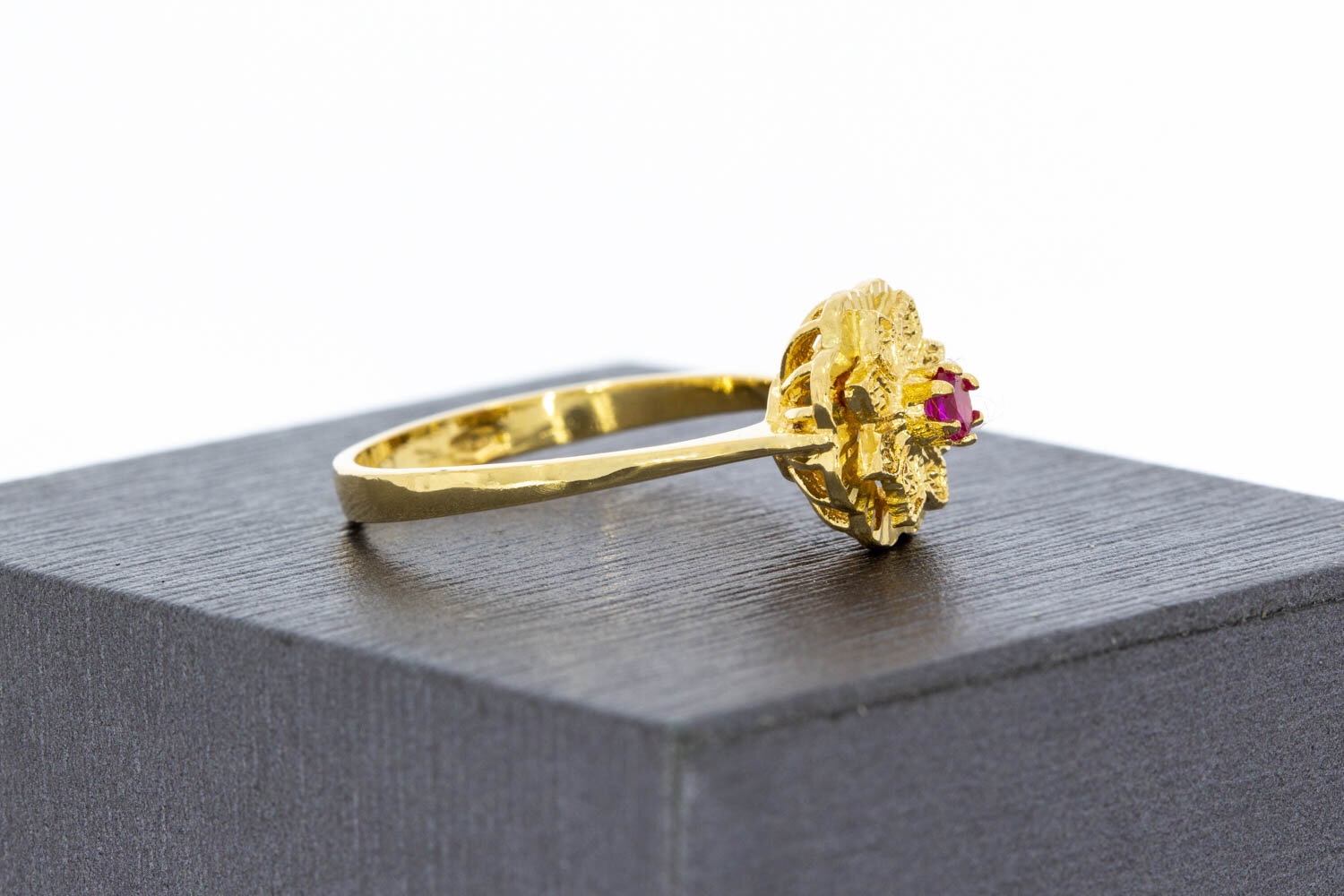 Vintage Robijn ring 18 karaat goud - 18,3 mm
