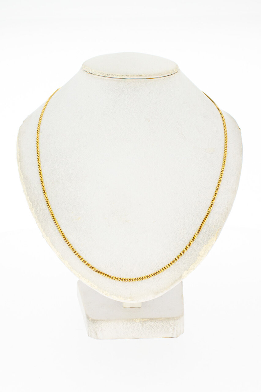 18 Karaat geelgouden Gourmetketting - 50,7 cm
