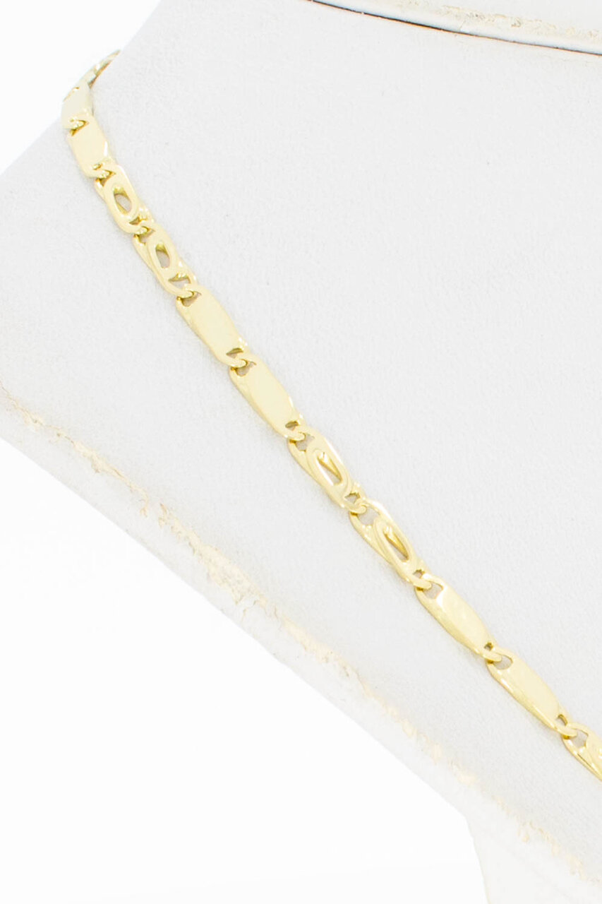 14 Karaat Valkoog ketting goud - 51 cm