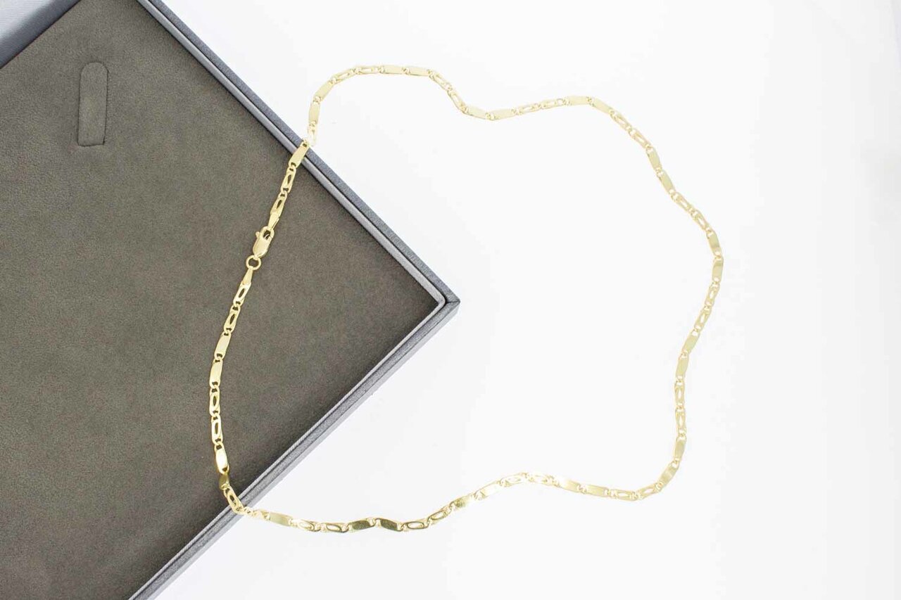14 Karaat Valkoog ketting goud - 51 cm