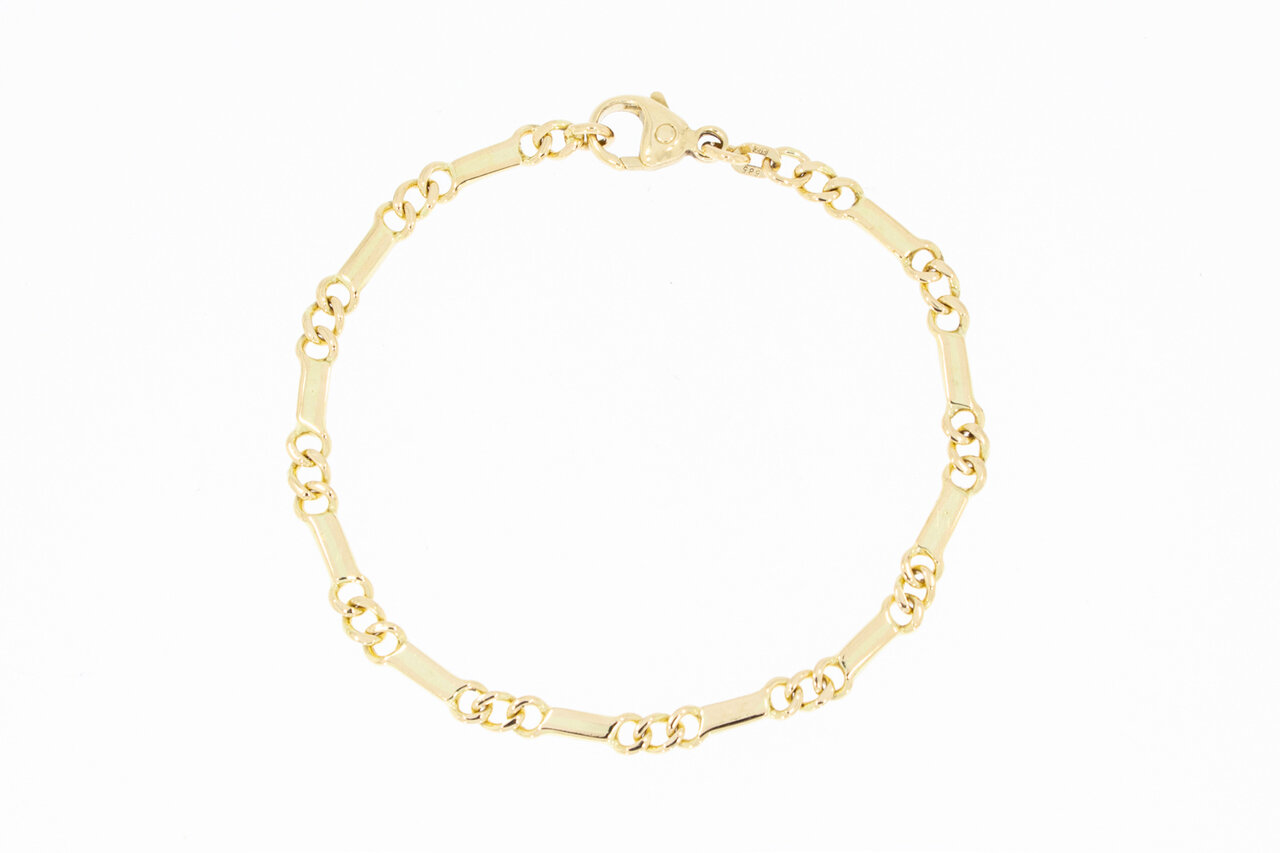 14 Karaat Gourmet goudenarmband - 18,7 cm