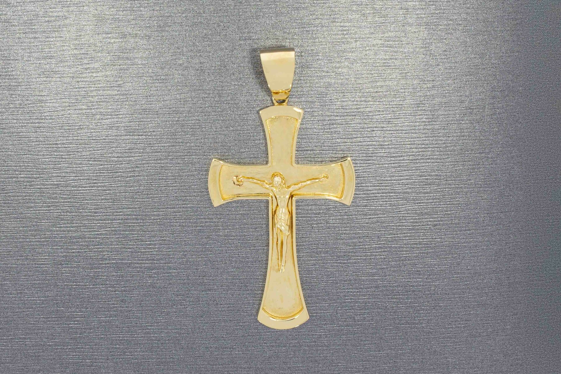 14 karaat Kruis ketting hanger - 5,6 cm