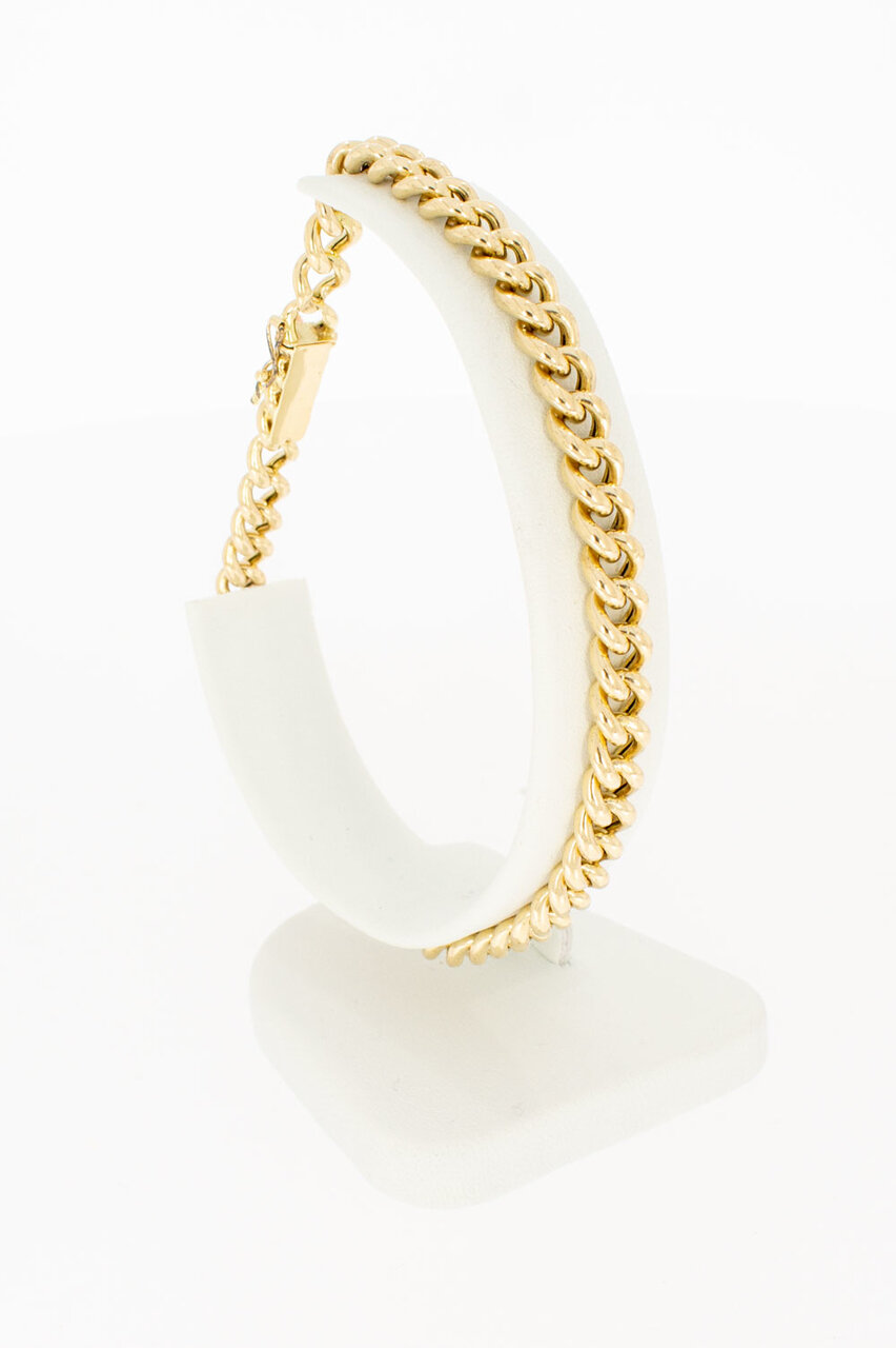 14 Karaat Gourmet dames armband - 17 cm