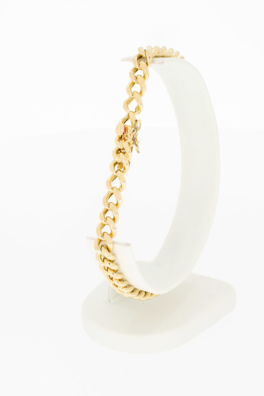 14 Karaat Gourmet dames armband - 17 cm
