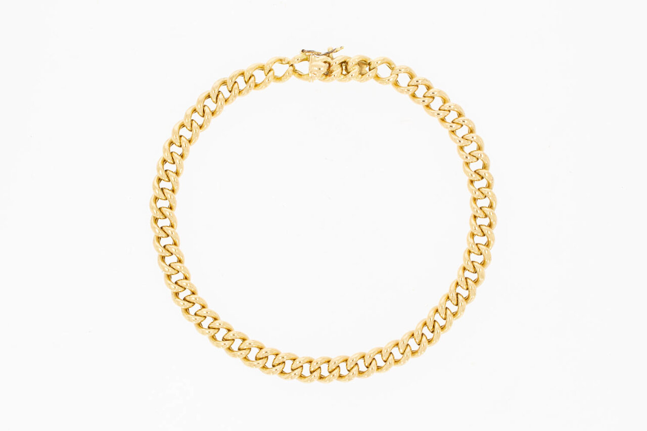 14 Karaat Gourmet dames armband - 17 cm
