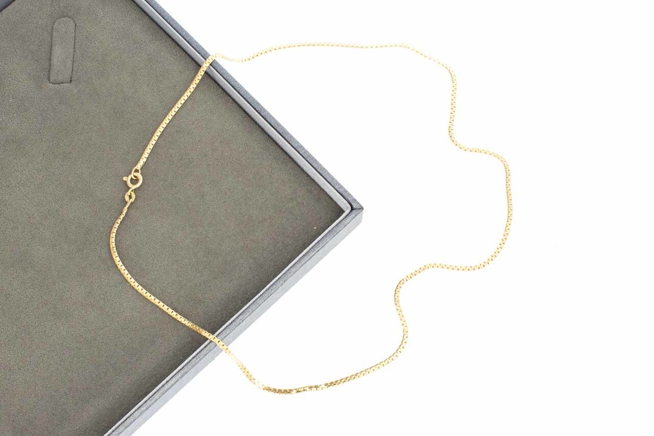 14 Karaat gouden Fantasie Collier - 46 cm