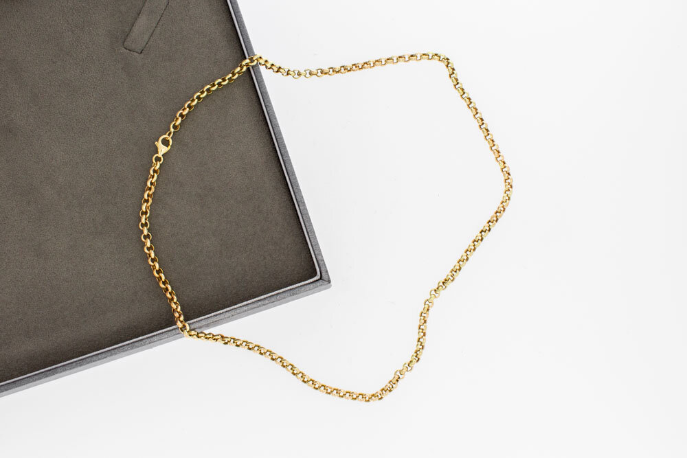 14 Karaat gouden Anker Collier - 44,5 cm