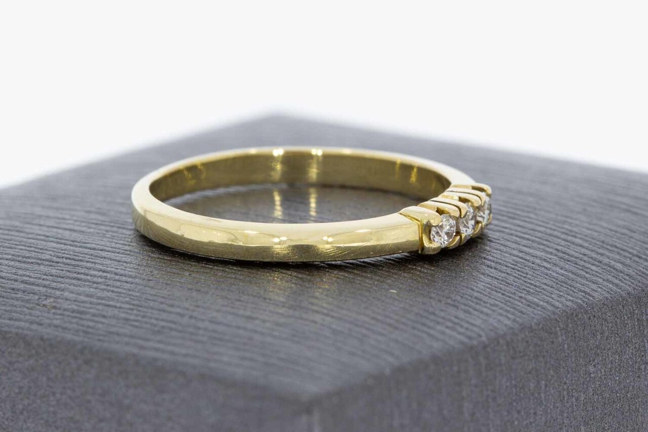 14 Karaat Aanschuifring met Diamant - 16,6