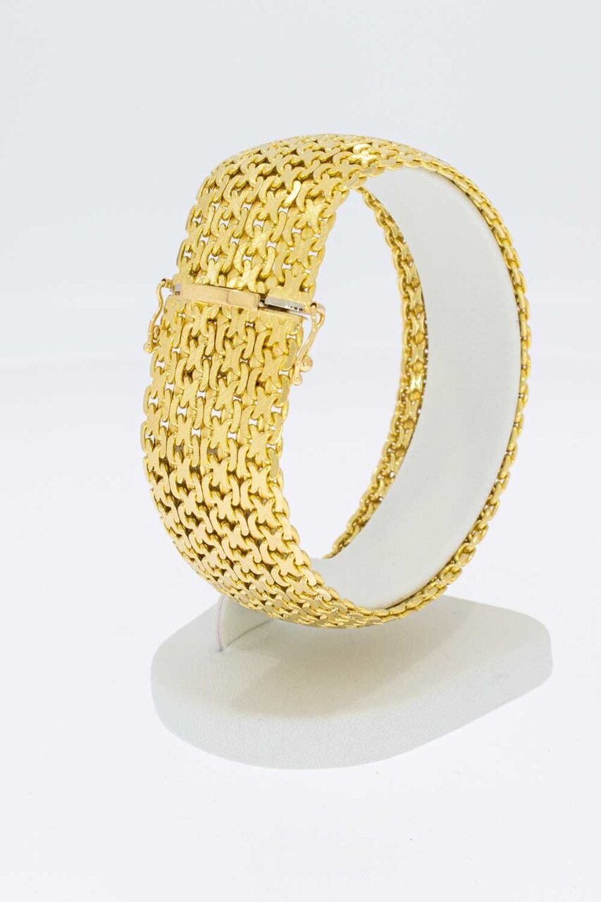 18 Karaat gouden brede armband - 19,1