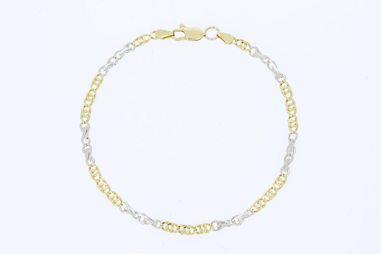 14 Karaat gouden Valkoog armband - 20,9 cm