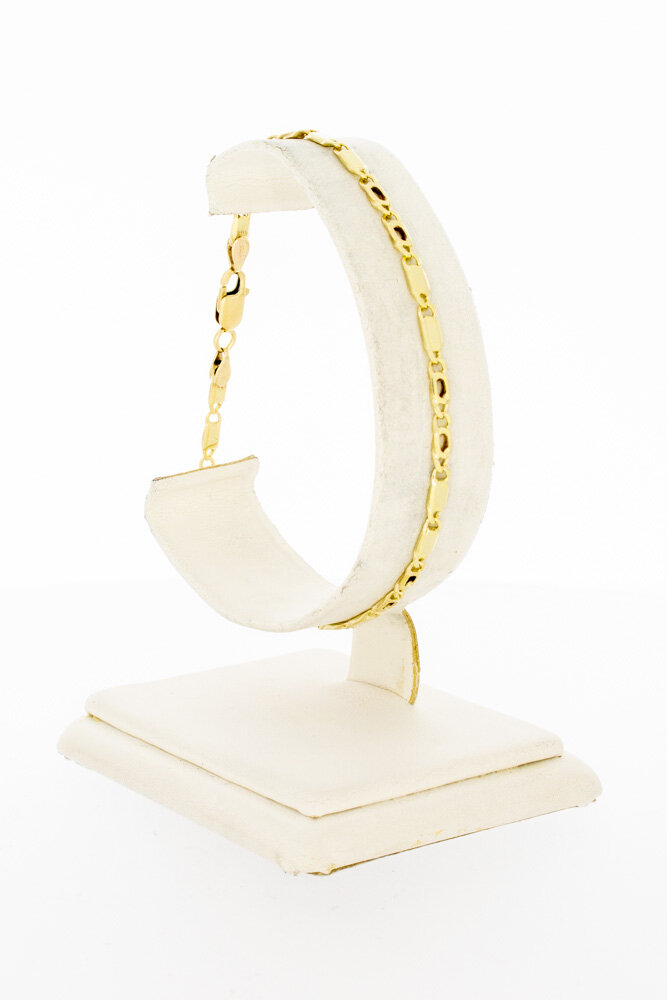 14 Karaat gouden Valkoog armband - 20,2 cm