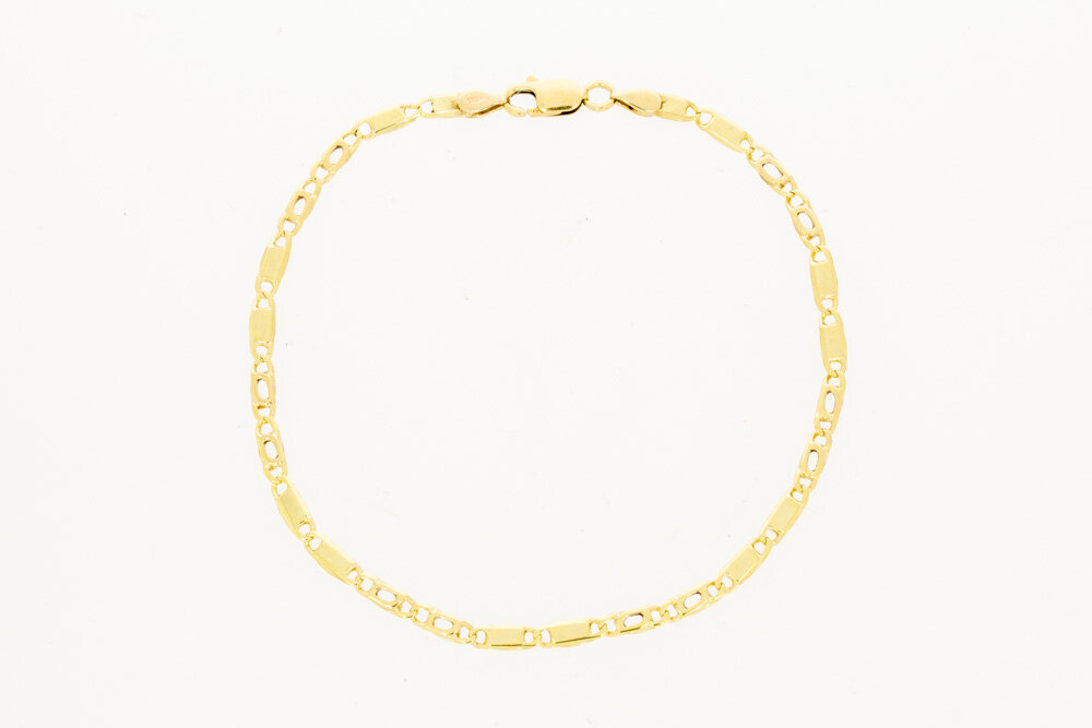14 Karaat gouden Valkoog armband - 20,2 cm