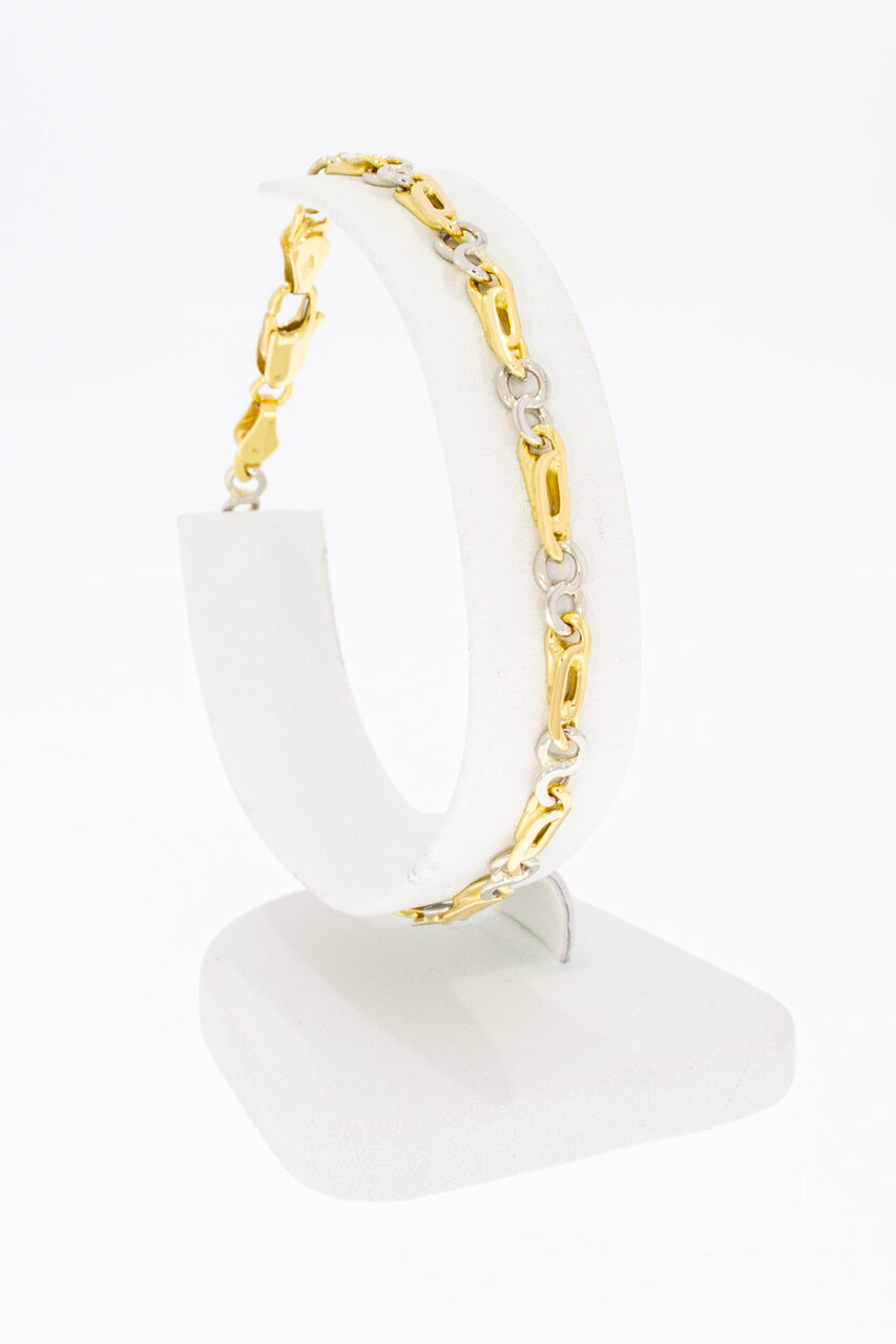 18 Karaat Valkoog armband - 19,7 cm