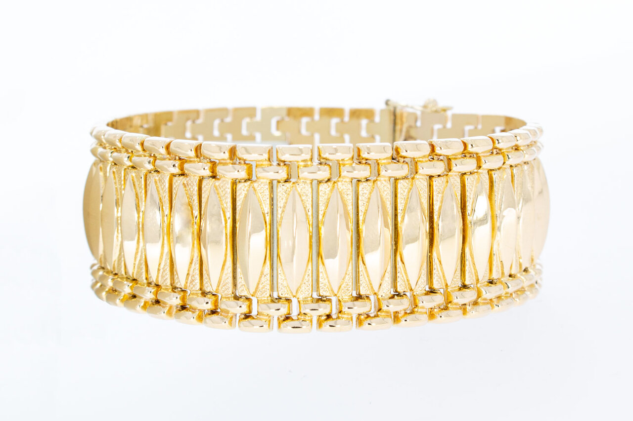 18 Karaat gouden Spijltjes armband - 19,2