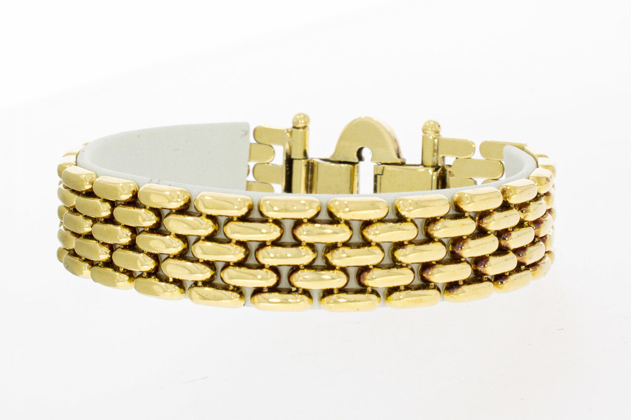 14 Karaat gouden Tank armband - 19,8 cm