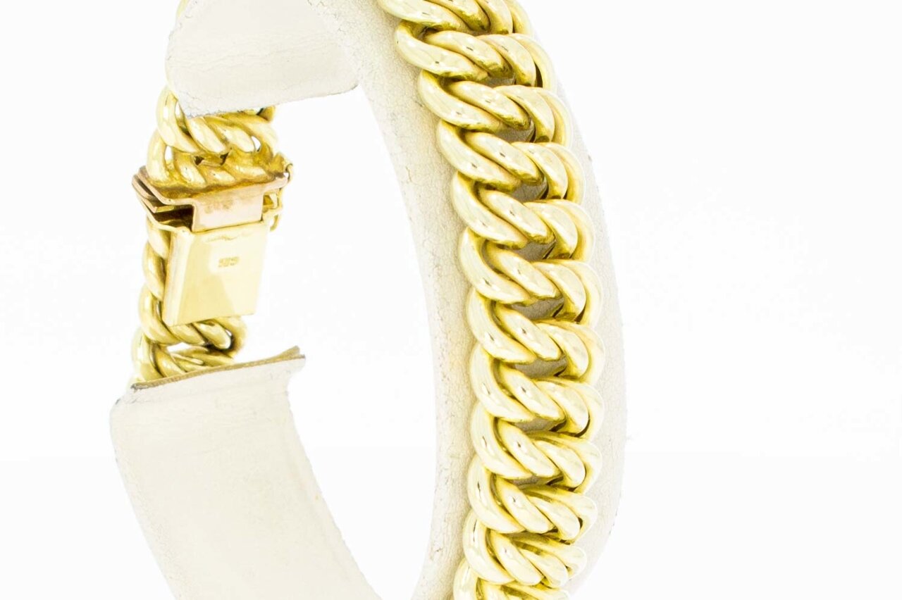 Gevlochten 14 Karaat goude armband - 20,2