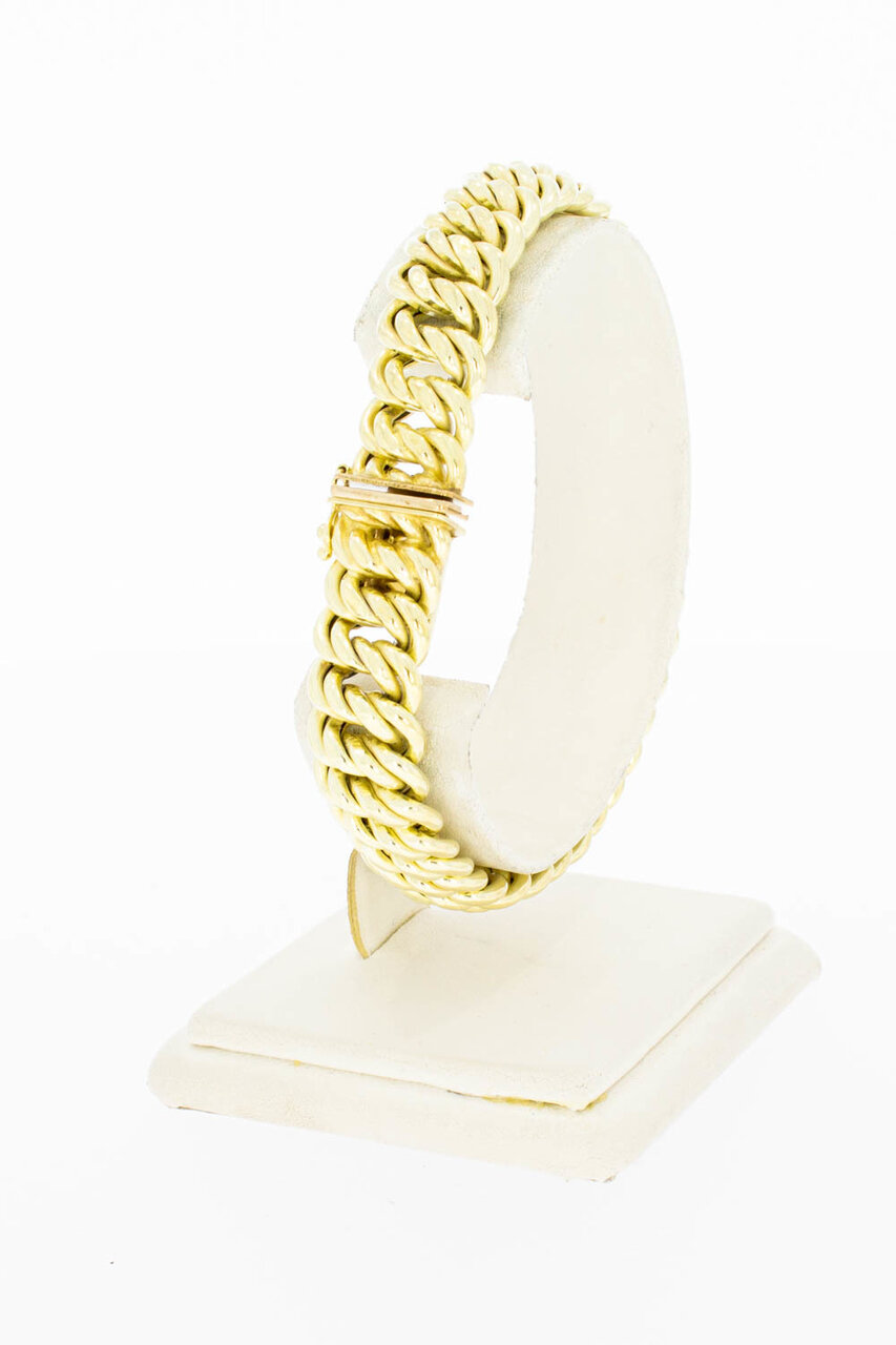 Gevlochten 14 Karaat goude armband - 20,2