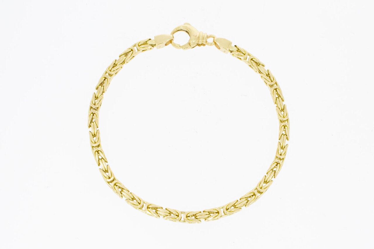 14 Karaat gouden Koningsarmband - 22,7 cm