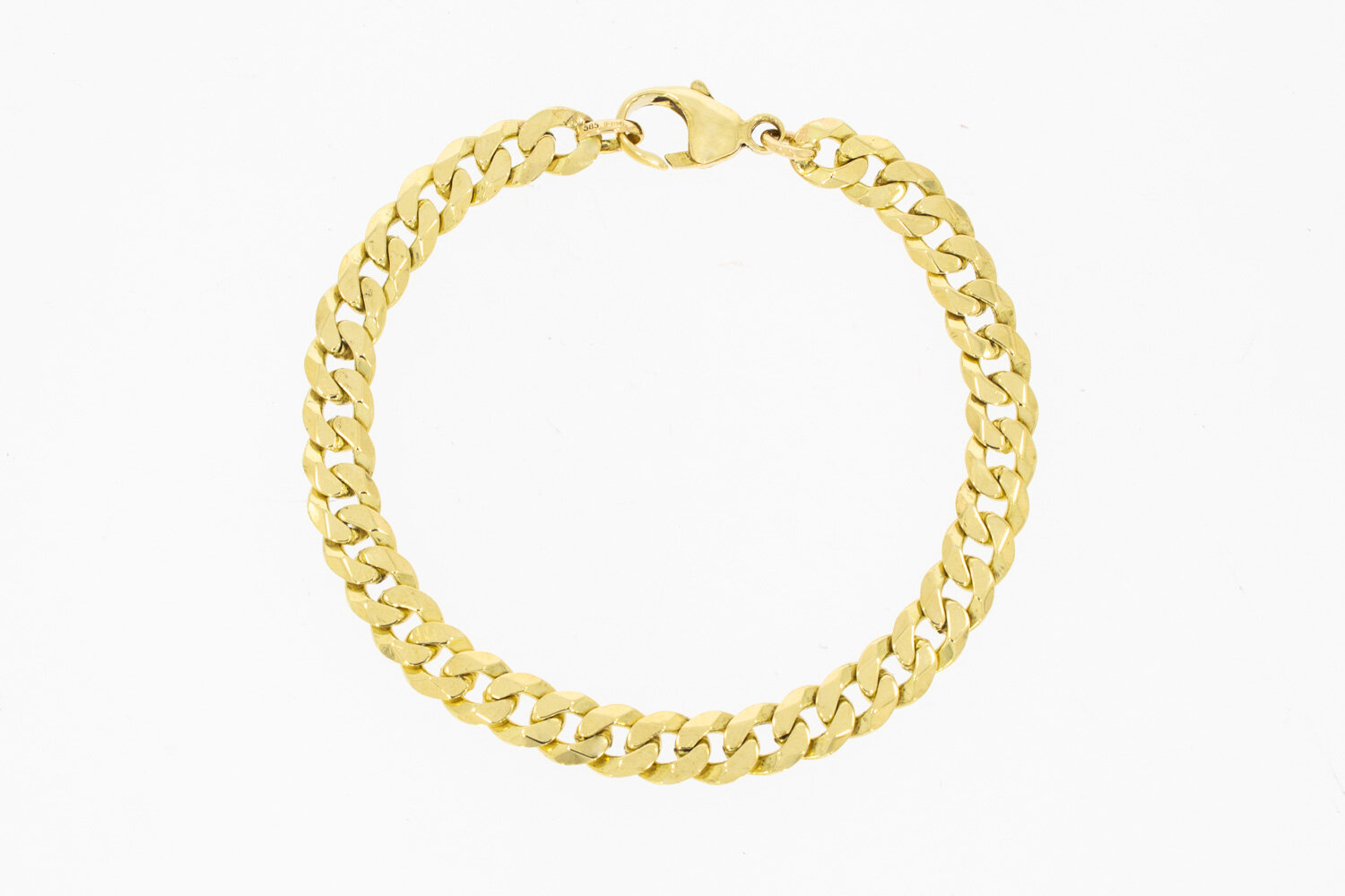 14 Karaat Gourmet armband goud - 20,4 cm