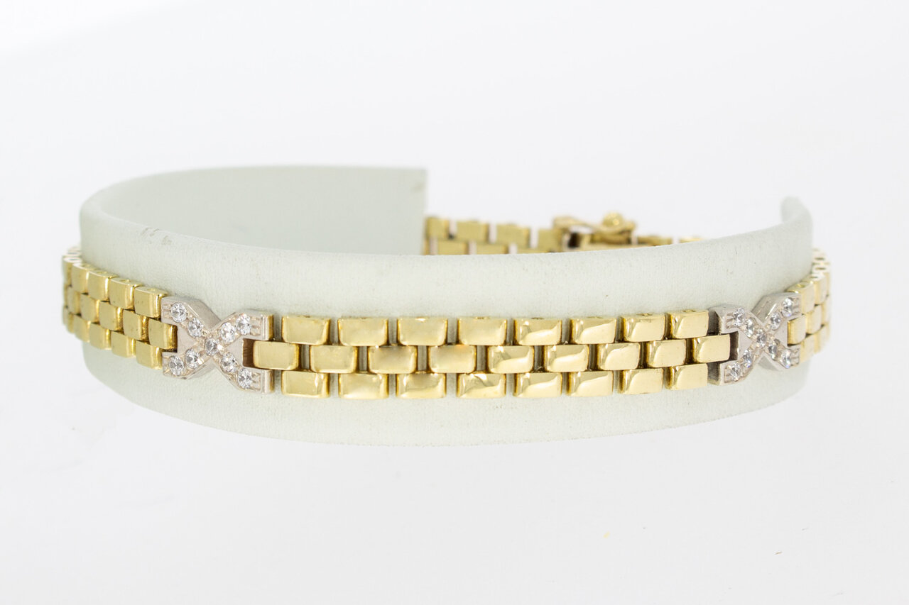 14 Karaat gouden Rolex style armband - 19,8 cm