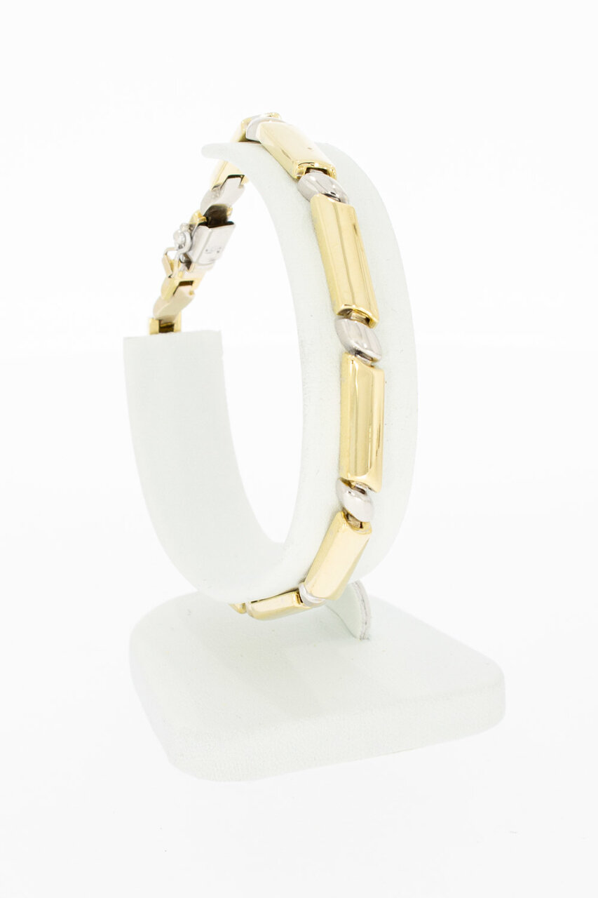 18 Karaat gouden Staafjes armband - 19,7 cm