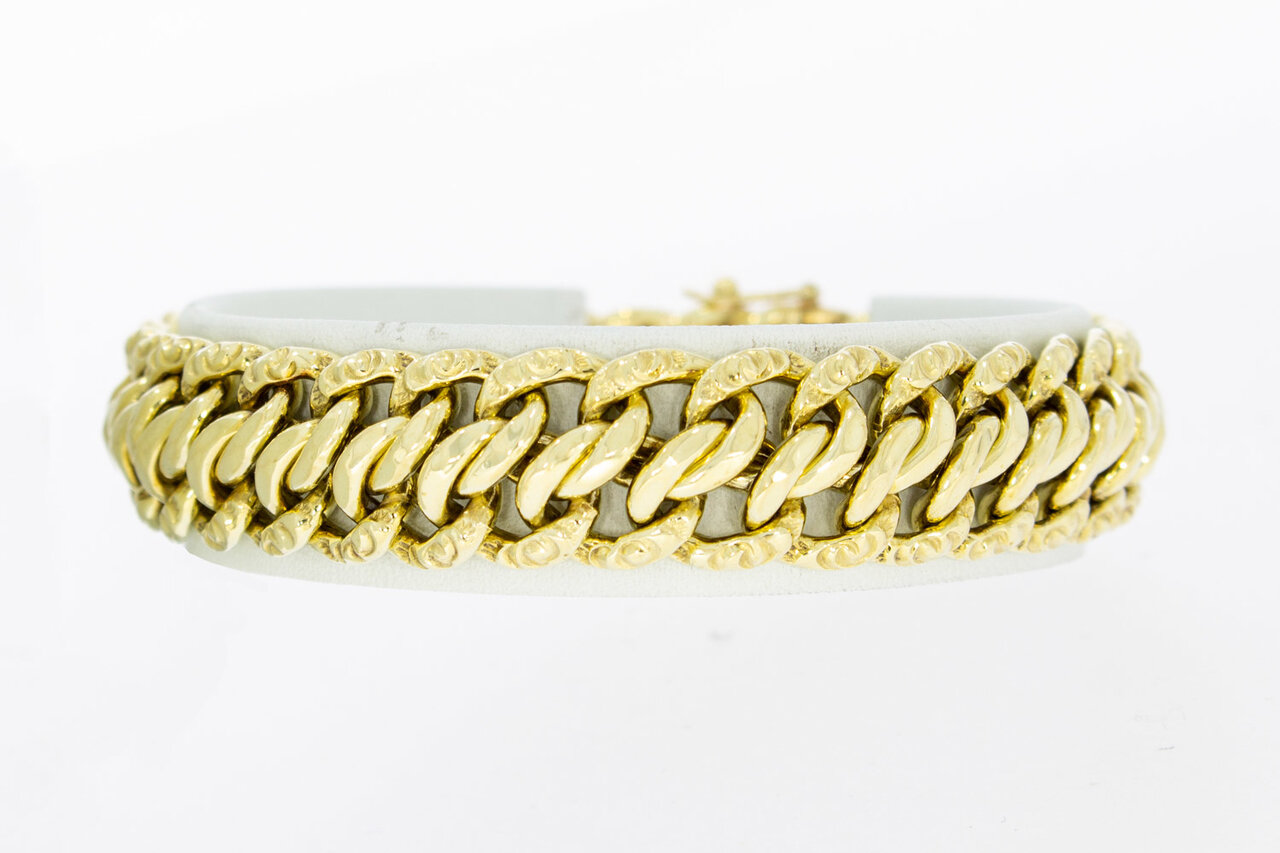 14 Karaat gouden gevlochten armband - 18,7