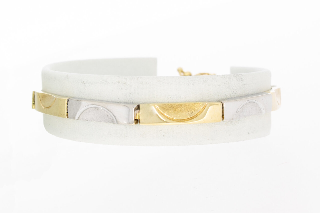 14 Karaat gouden Staafjes armband - 18 cm