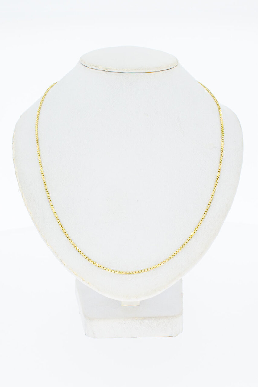 14 Karaat gouden dames kettingje - 38,5 cm