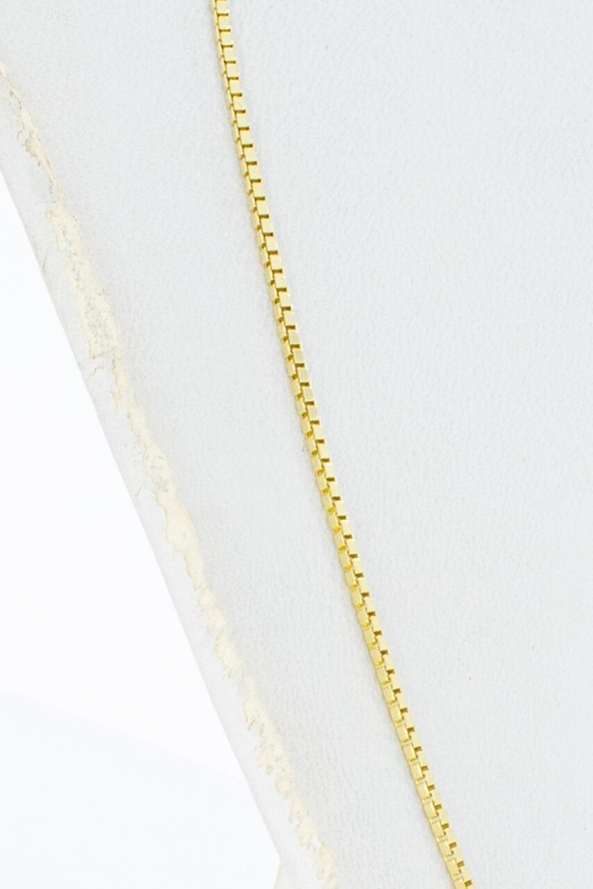 14 Karaat gouden dames kettingje - 38,5 cm