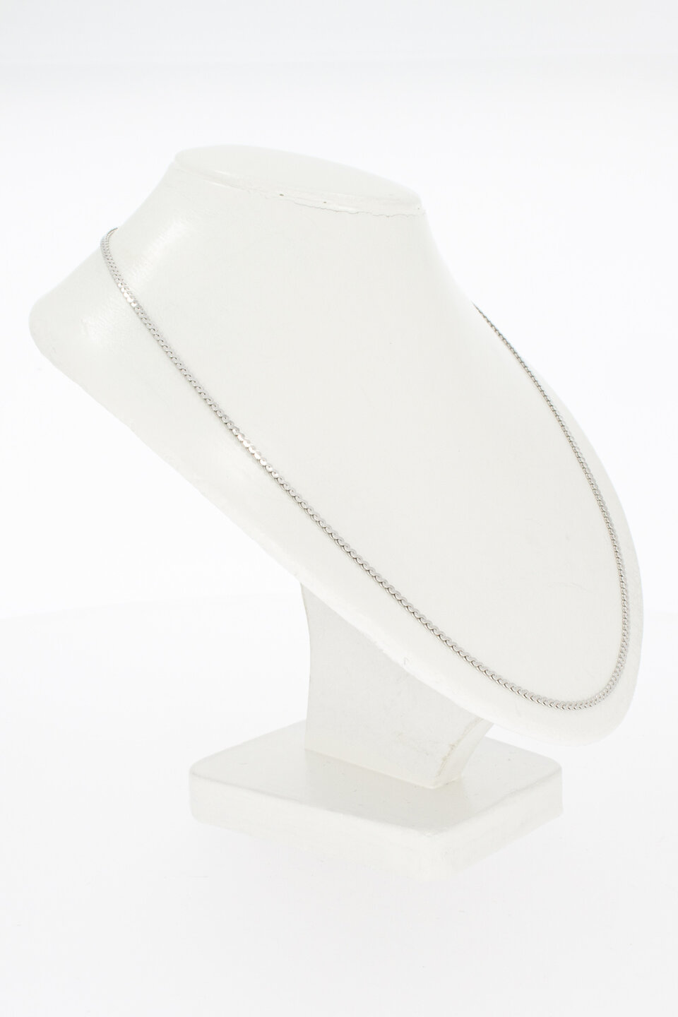 18 karaat witgouden schakelketting - 41,9 mm