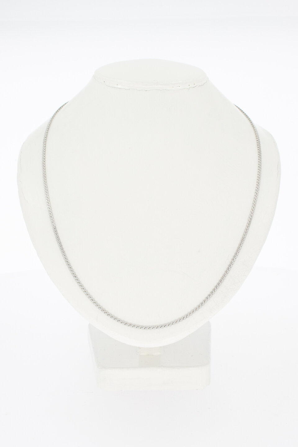 18 karaat witgouden schakelketting - 41,9 mm