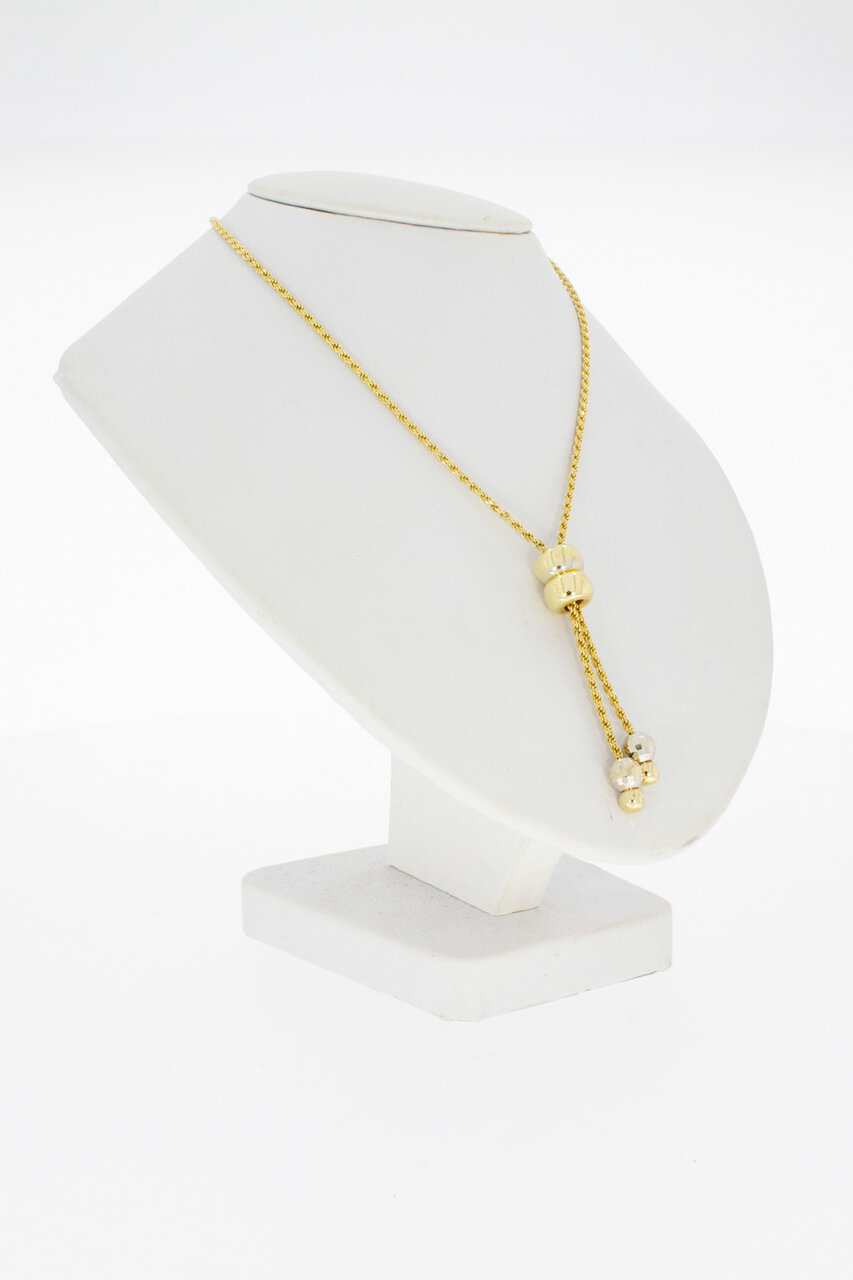 14 Karaat gouden koord ketting - 47 cm