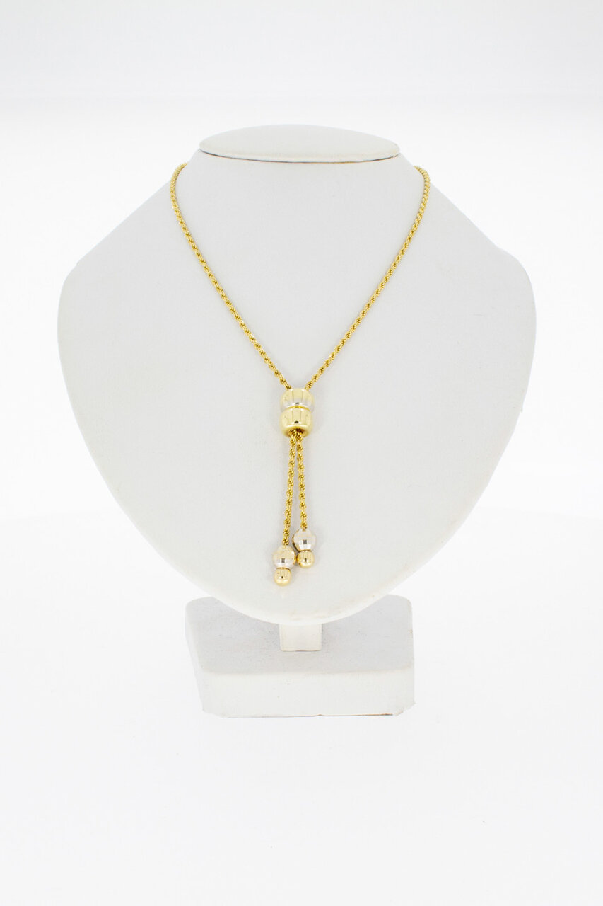 14 Karaat gouden koord ketting - 47 cm