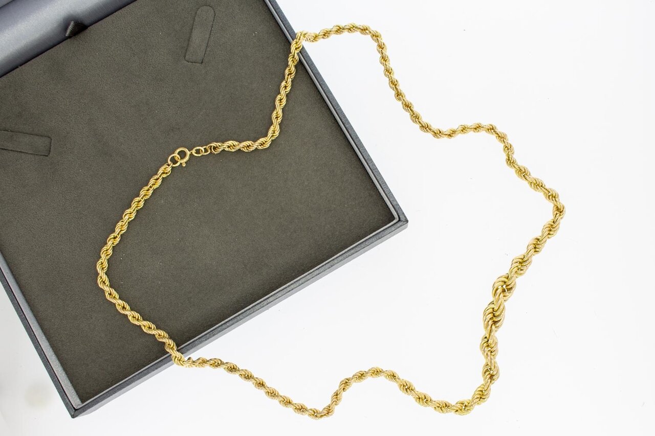 18 Karaat gouden Koord ketting - 62,2 cm