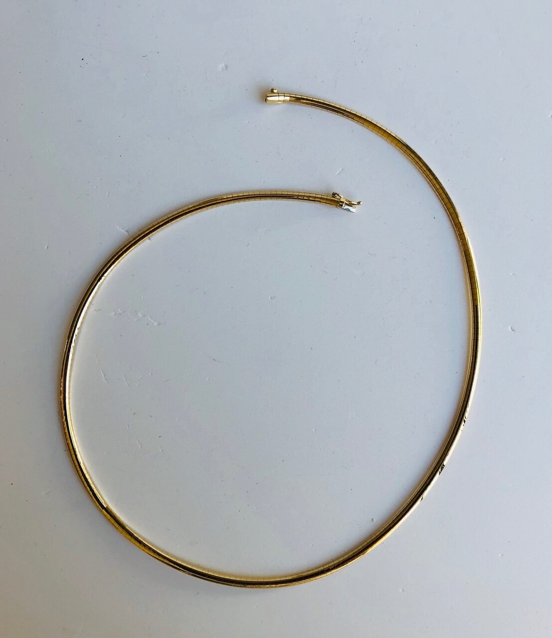 14 karaat gouden Omega ketting - 46 cm