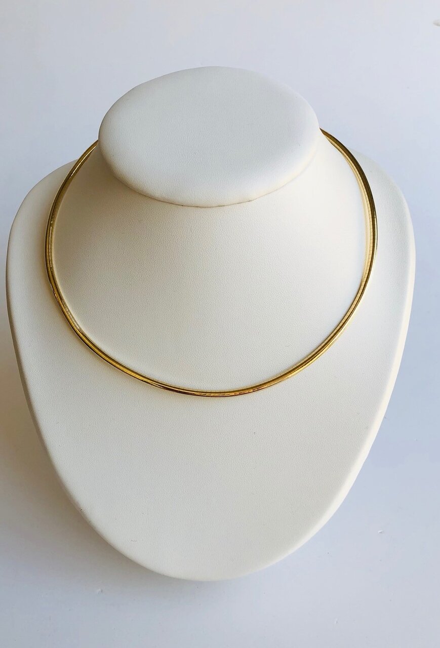 14 karaat gouden Omega ketting - 46 cm