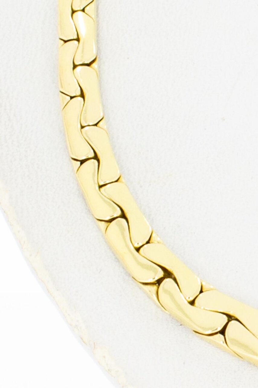 18 Karaat gouden dames Collier - 43 cm