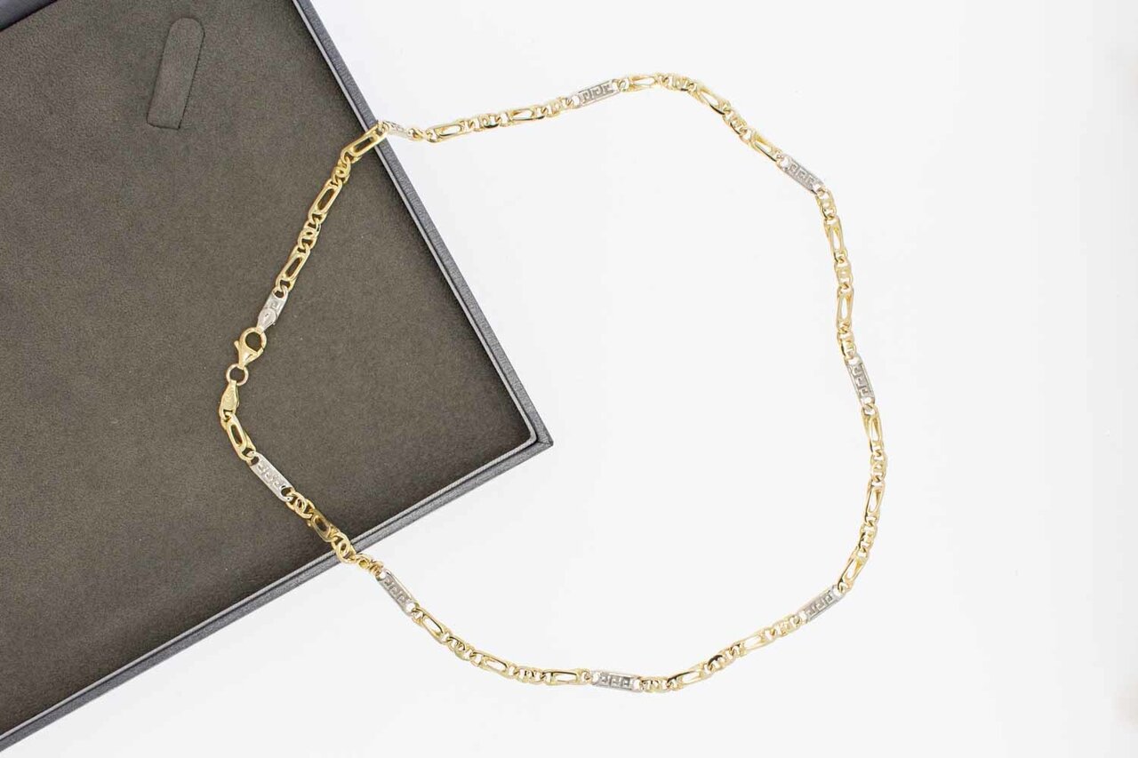 14 karaat gouden Valkoog ketting - 49,5 cm