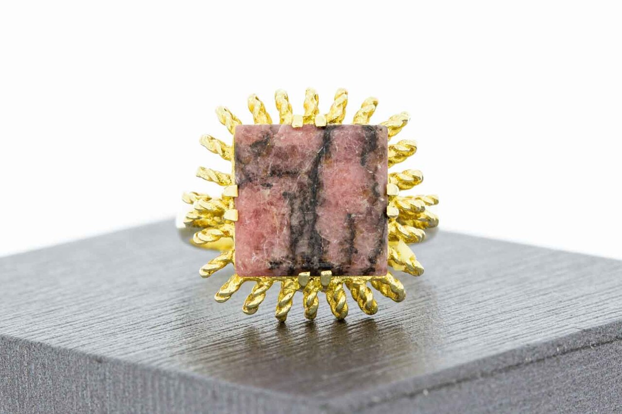 14 Karaat goud Vintage Rodoliet ring - 17,4 mm