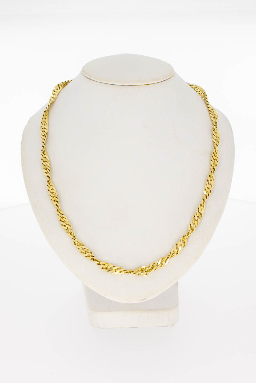 14 Karaat getwist Gourmet Collier- 40 cm