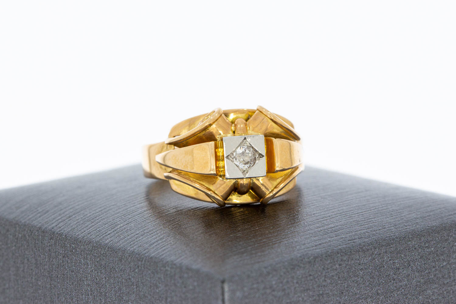 18 Karaat goud Statement diamantring - 18,2 mm