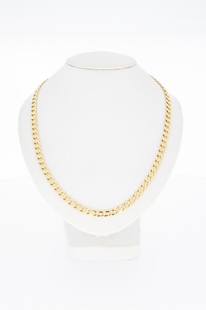14 karaat Gourmet schakelketting - 48 cm