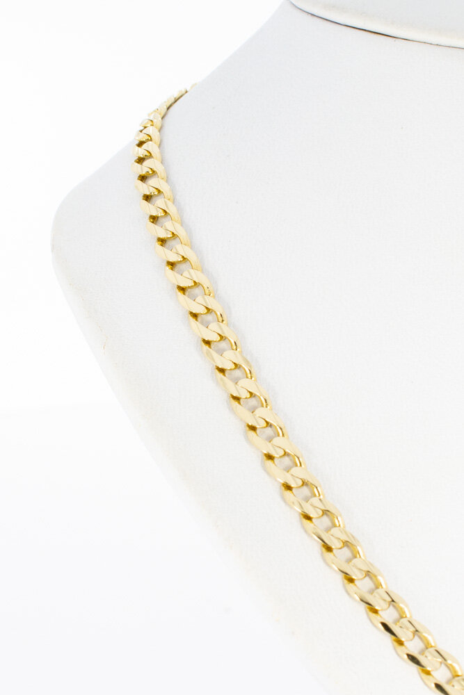 14 karaat Gourmet schakelketting - 48 cm